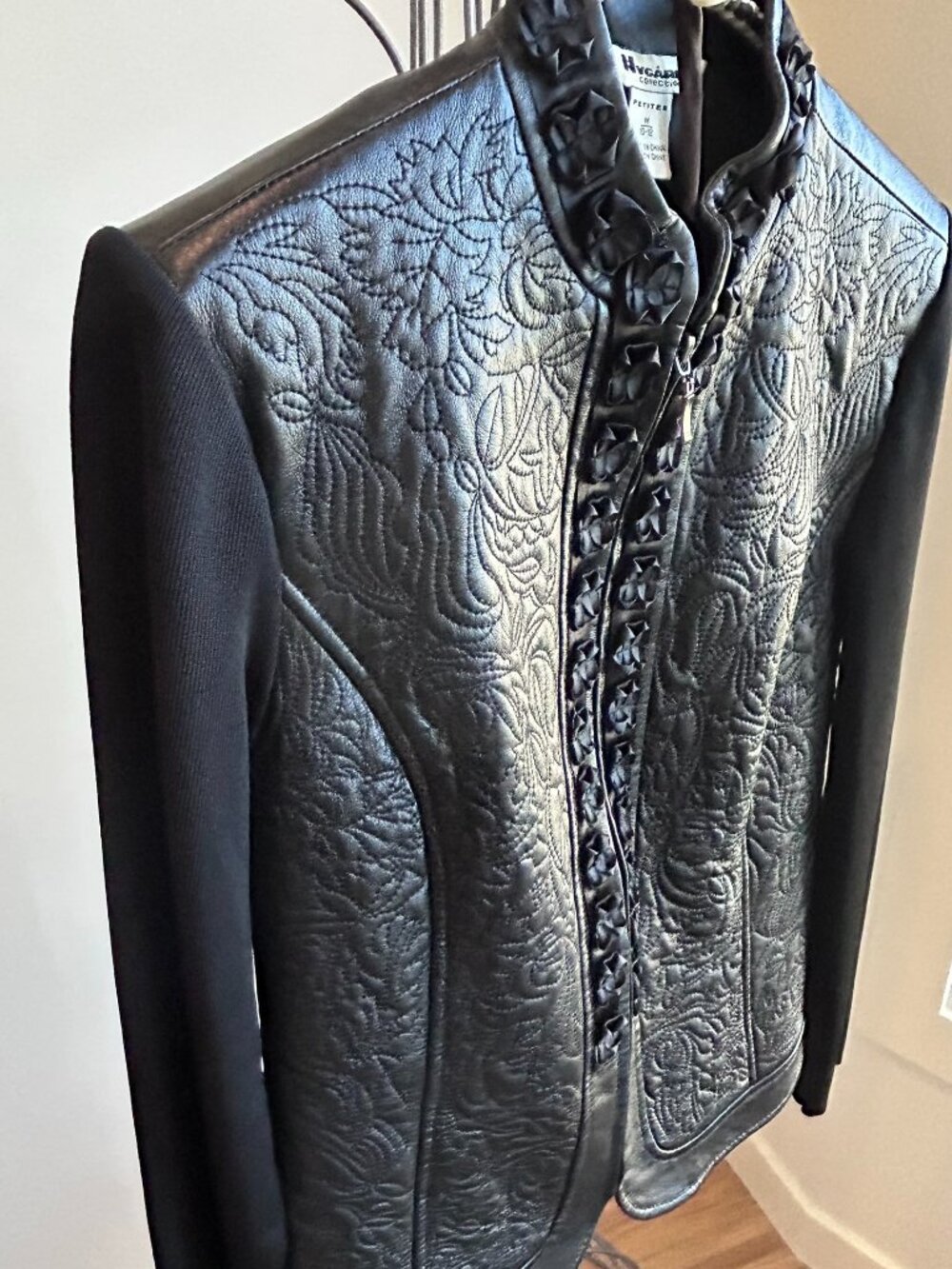 Nygard Leather and Knit Jacket - Petite
